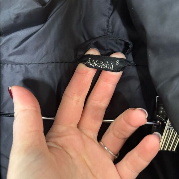 AAKASHA small Side Zippered Quilted Jacket $233 value asymmetrical avante garde - Picture 4 of 9